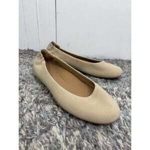 Dansko Shoes Womens 39.5 9.5 Mollie Ballet Flats Ballerina Cream Suede Sand